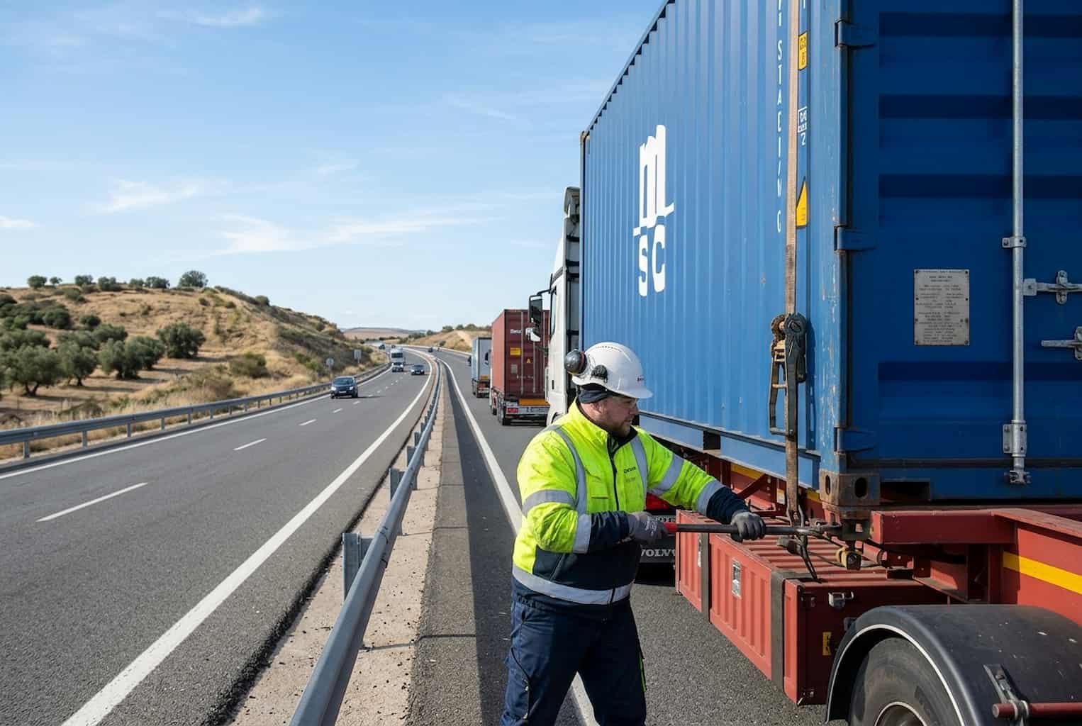 asegurar carga en transporte por carretera